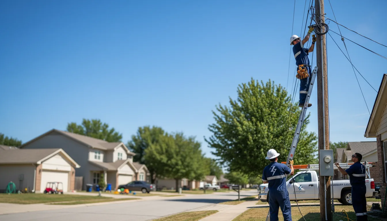 Residential electrician providing installation services in Wallace, MI